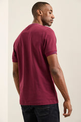 Contrast Rib Short Sleeve Crew Neck T-Shirt