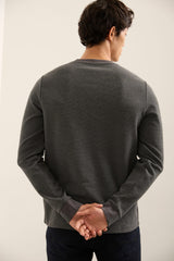 Rib Detail Textured Sweater
