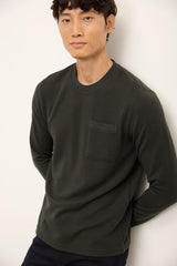 Rib Detail Textured Sweater