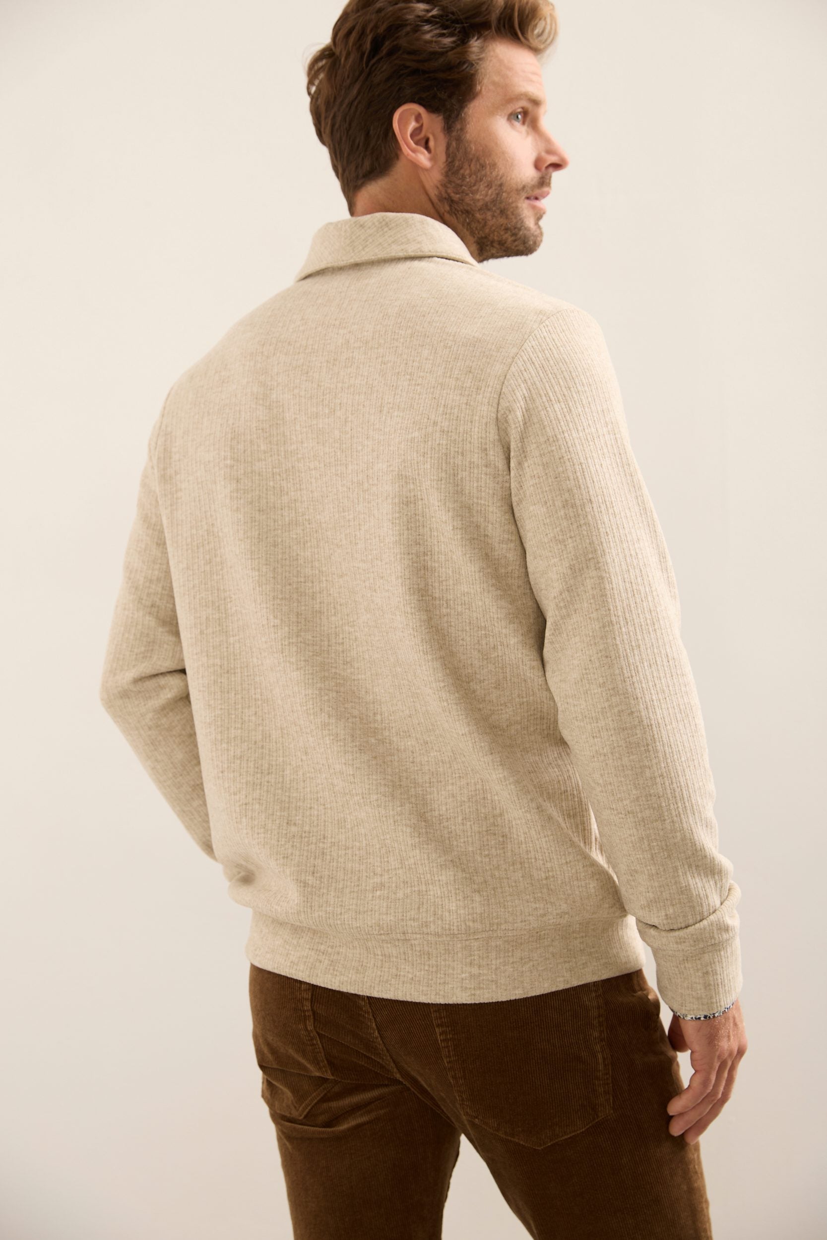 Chandail manches longues avec col drapé