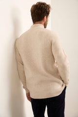 Mock-Zip Sweater