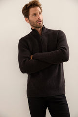 Mock-Zip Sweater
