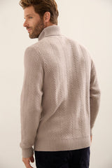 Herringbone Turtle Neck Sweater