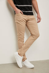 Pantalon slim texturé 5 poches