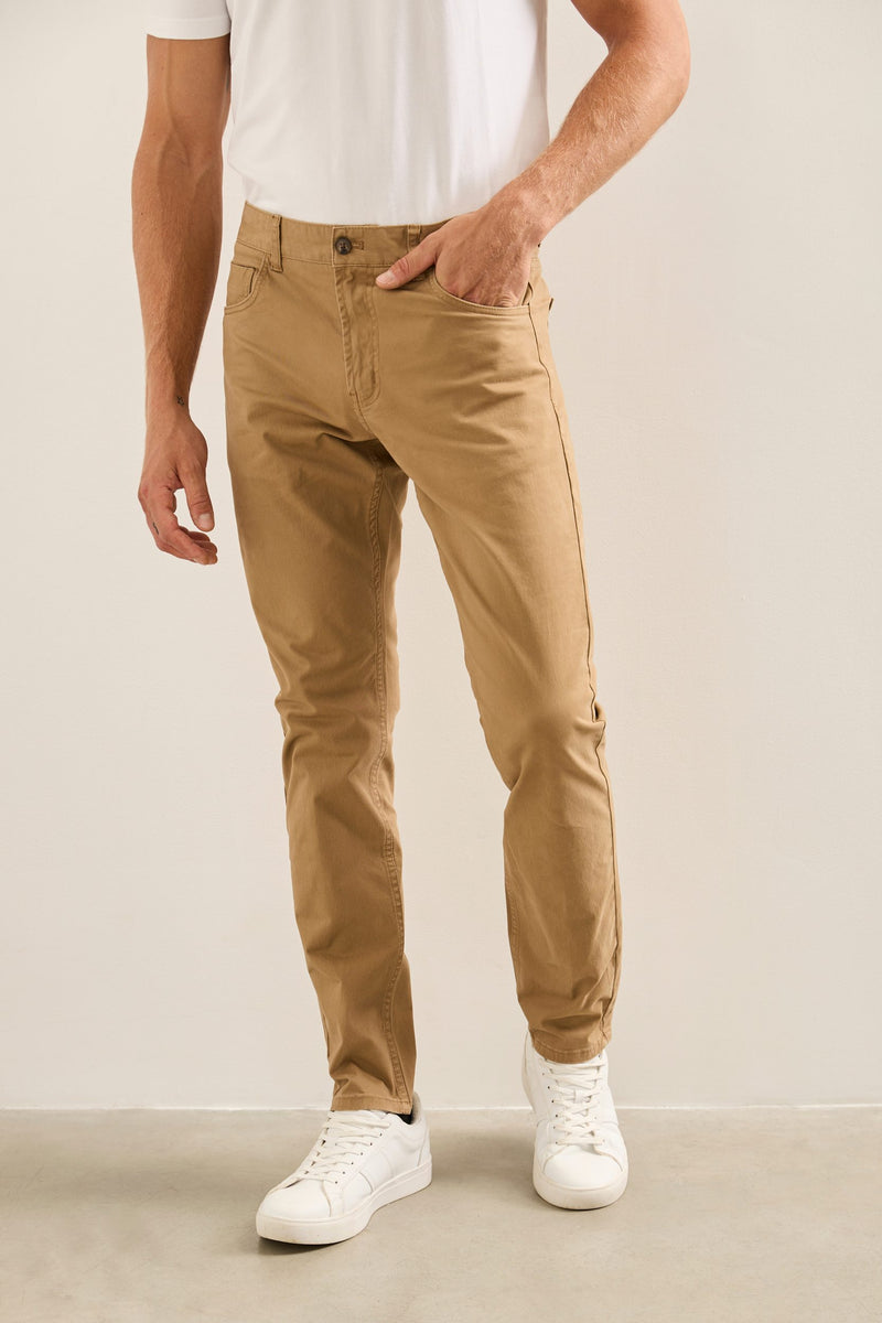 Five pocket slim fit pants