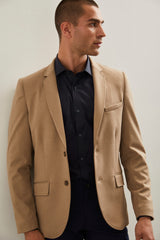 Micro pattern jersey Fitted jacket