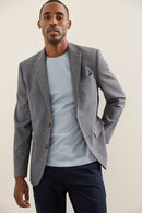 Houndstooth Check Fitted Blazer