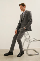 Extra-Fitted Check Blazer