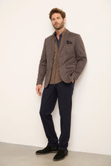 Check Fitted Blazer