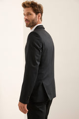 Extra-Fitted Peak Lapel Blazer
