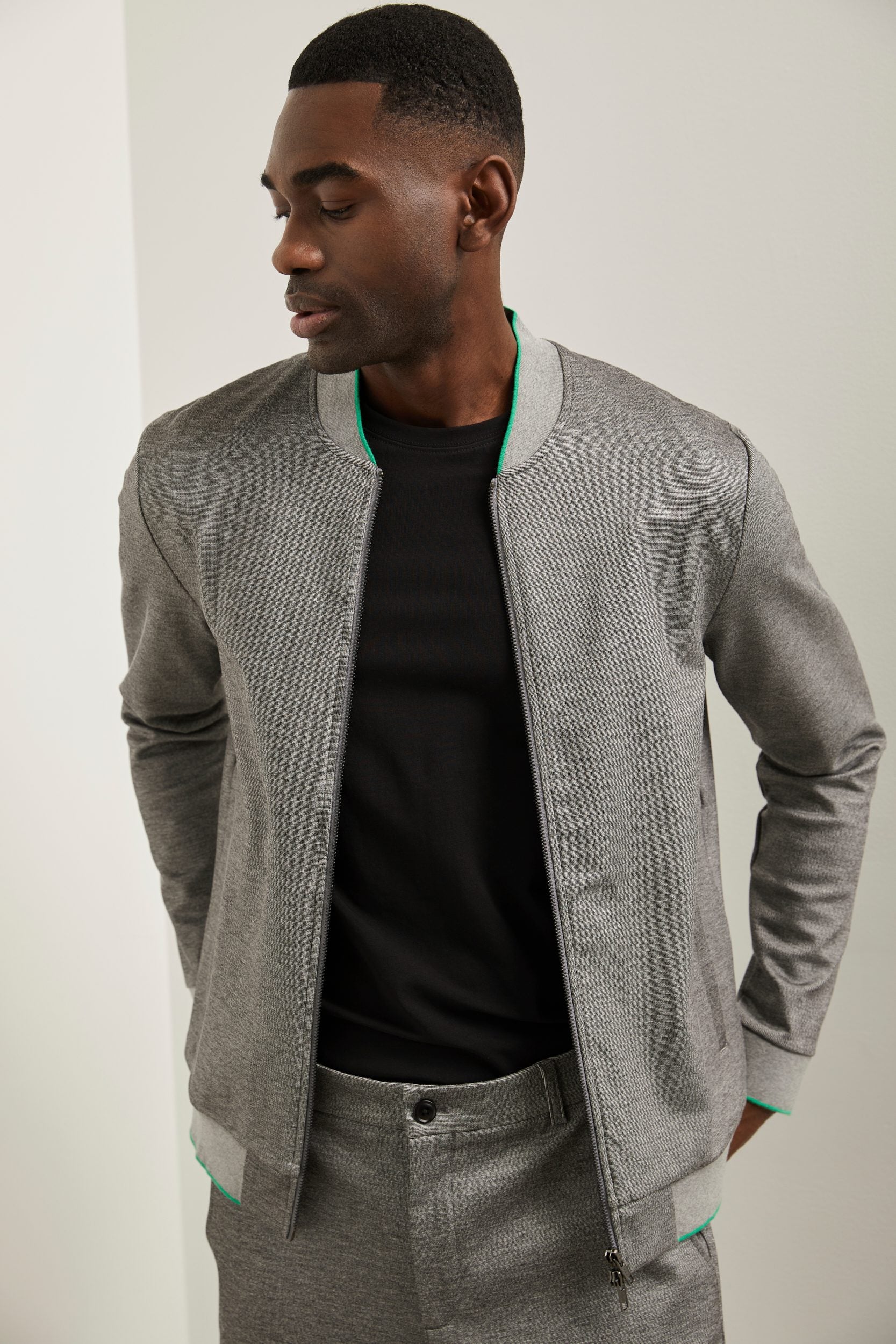Blouson Jersey texturé