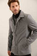 Removable collar solid coat